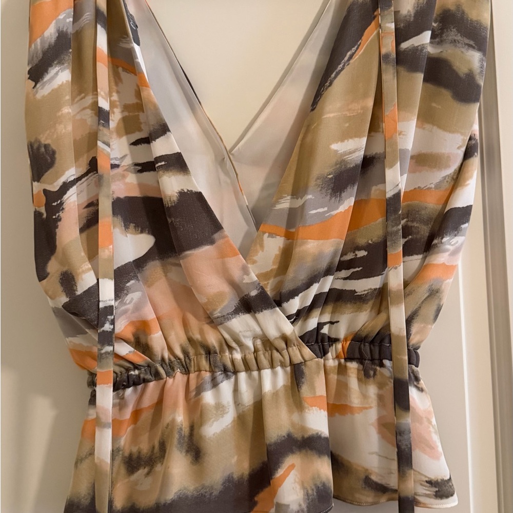 INTERMIX Multicolor Abstract Blouse - image 2